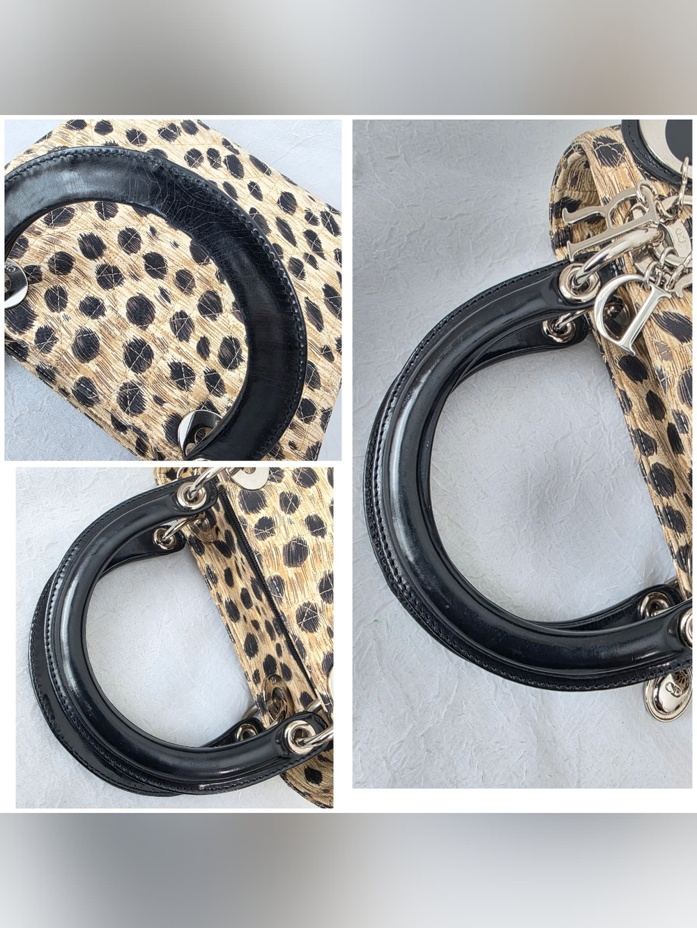 Auth Dior Lady Dior Medium Print Medium Bag - Picture 10 of 13